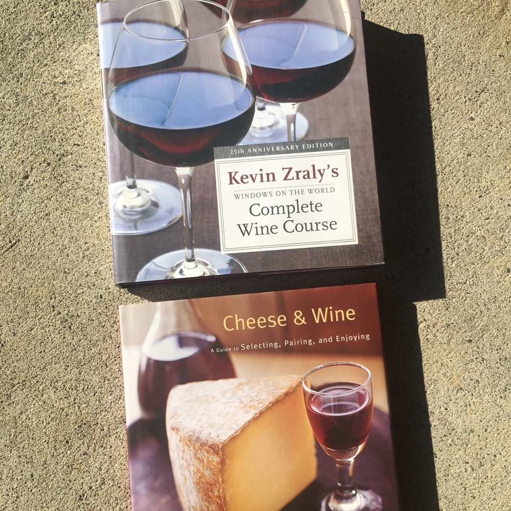 Set of 2 wine & cheese books.Reference a tasting and learn to pair appropriately